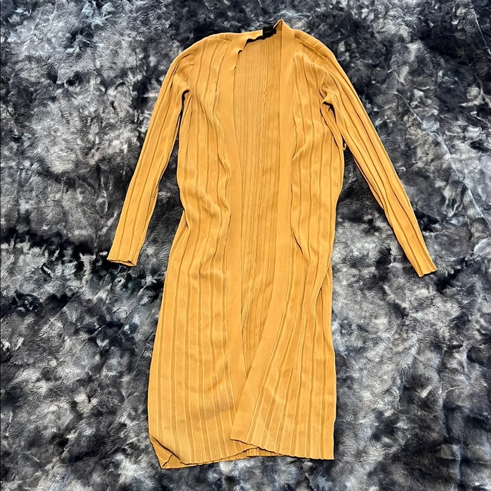 House of Harlow 1960 Mustard Long Cardigan Size Small